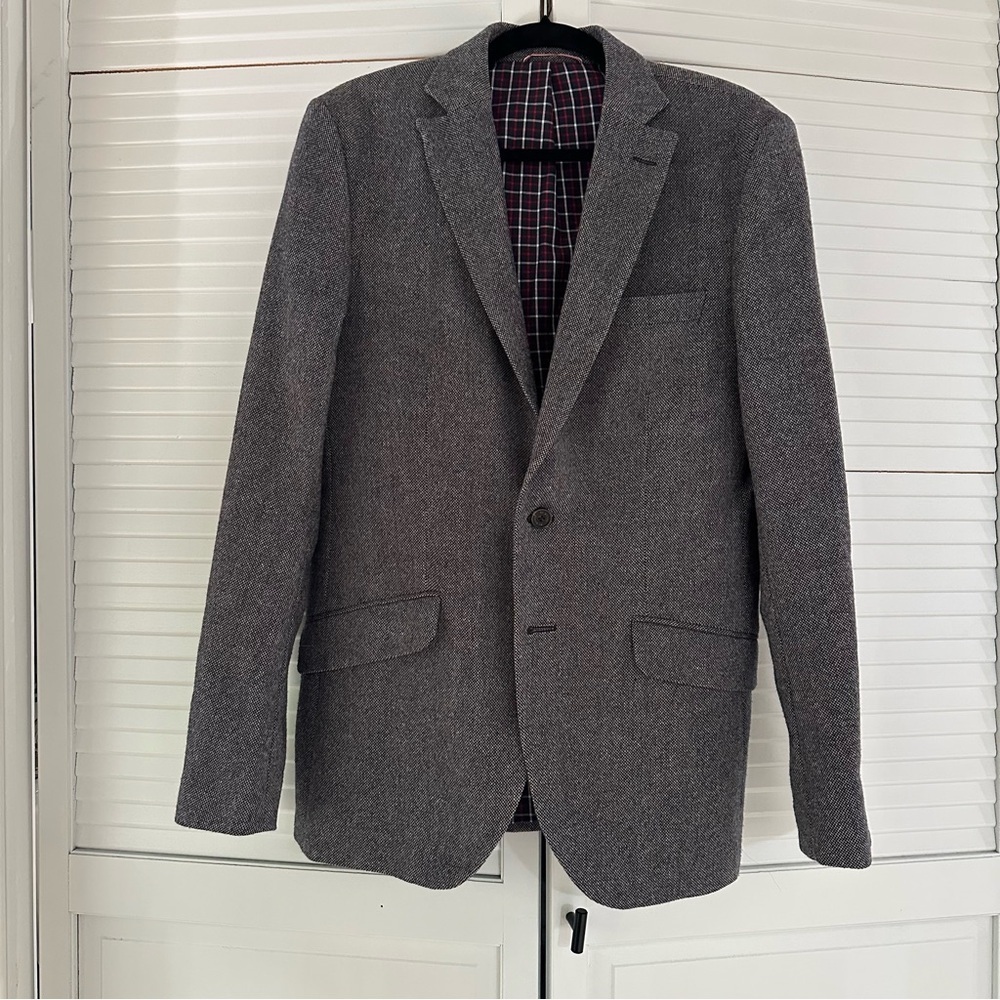 El Ganso European Gray tweed 100% wool Men's Blazer